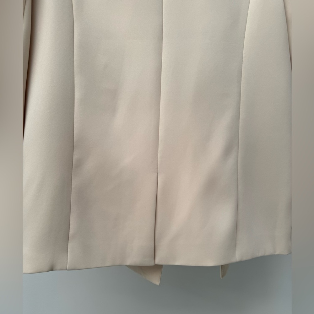Meshki NWOT Madison Oversized Double-Breasted Blazer in Cream, Size XS - Picture 8 of 9